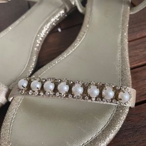 Gold and Pearl Sandals size 37 - Byblos European brand
